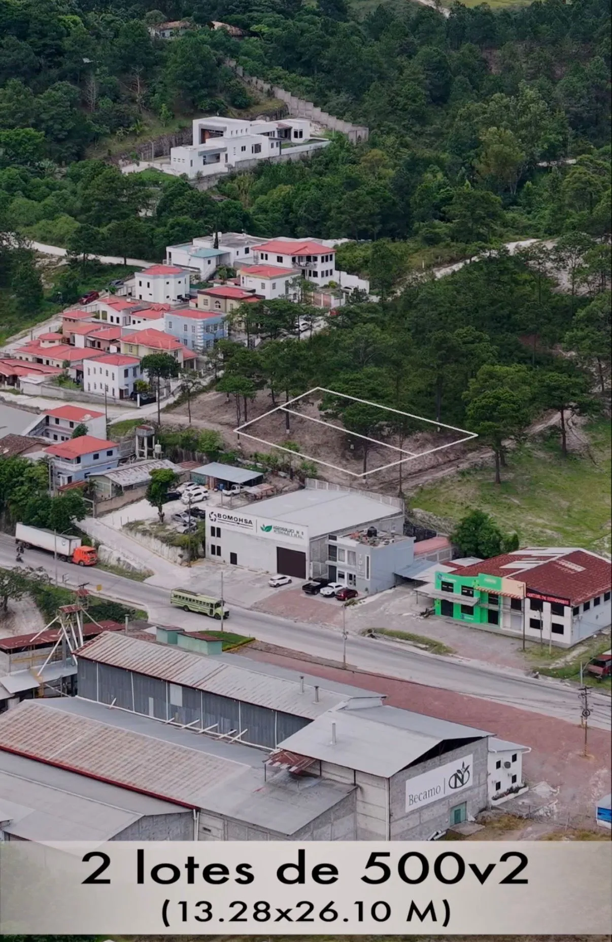 Lotes en Venta en Santa Rosa de Copán | Atrás de BOMOHSA y Saavedra