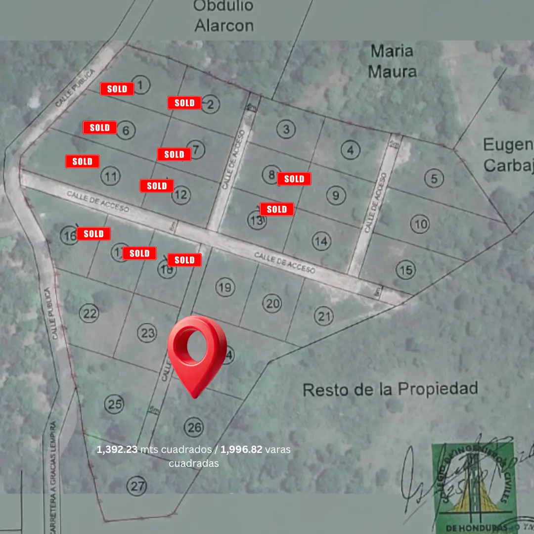 Lote Residencial en Venta en La Montañita | Santa Rosa de Copán 26